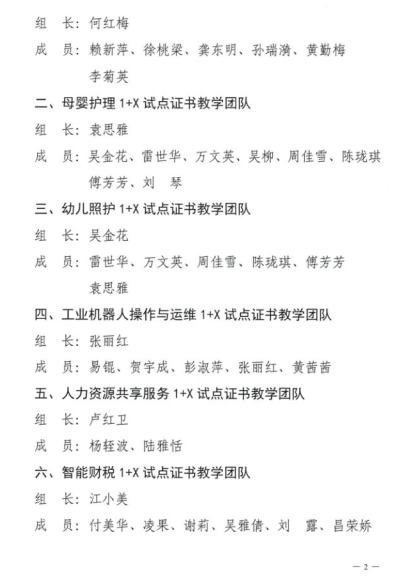 江西冶金职业技术学院成立1+X试点证书教学团队